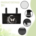 thumbnail image 5 of Jiueut Butterfly Moon Wheelchair Armrest Side Hanging Storage Bag Power Wheelchair Pouch Side Pocket for Women Easy to Install Carry Bags for Side of Wheelchair, 5 of 7