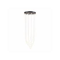 Artcraft Lighting Cascata Collection 5Light Chandelier Black and Brushed Brass