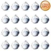 20PCS Crystal Sun Catcher Prisms for Windows Hanging Rainbow Maker Home Decor