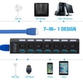 thumbnail image 4 of SpeedLink Concentrateur USB 3.0 7X avec Interrupteurs d'Alimentation, 4 of 6