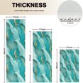 thumbnail image 4 of Teal Gold Marble Pattern Kitchen Rugs Sets Of 3,Kitchen Runner Rugs Non Skid Washable,Decorative Kitchen Floor Mats for Kitchen,Sink,Laundry,17"x30"+ 17"x47" + 17"x59", 4 of 6