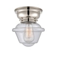 thumbnail image 1 of Innovations 623-1F-PN-G534-LED Small Oxford 1 Light 8 inch Flush Mount, Polished Nickel, 1 of 1