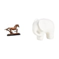 thumbnail image 1 of Figura de caballo,Figura coleccionable de caballo en miniatura,Adorno de caballo de resina,estatua de animal,decoración para el hogar,Figura de elefante,Figura decorativa de elefante estilo, 1 of 8