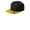 Black/Gold, variant on Sport Tek Adult Unisex Color Blocked Cap Tr Nvy/Tr Nvy One Size Fits All
