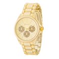 thumbnail image 1 of Womens Chrono Gold Metal Watch, Cream, 1 of 1