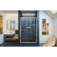 thumbnail image 4 of DreamLine Infinity-Z 36 in. D x 48 in. W x 74 3/4 in. H Clear Sliding Shower Door in Chrome and Center Drain Black Base, 4 of 16