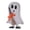 Ghost A, variant on SeekLGT Halloween Ghost Decor Wooden Table Sign with Broomstick Freestanding Block Decor for Tiered Tray Home Kitchen Mantel, 1 pc