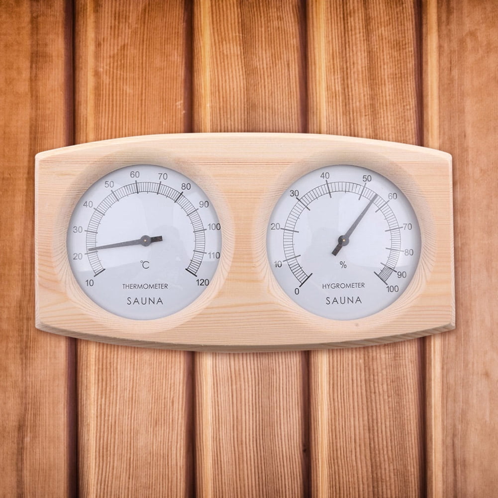 BLEEUS Sauna Thermometer Digital Thermometer Hygrometer For Family For Hotel Sauna Room Travel Essentials ()