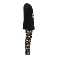 thumbnail image 5 of Girls 2 Piece Little Witch Halloween Outfit Legging Shirt Set (7Y, Black), 5 of 5