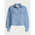 thumbnail image 5 of Scoop Women’s Denim Crop Shirt, Sizes XS-XXL, 5 of 5