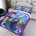 thumbnail image 3 of Megamind Themed Bed Sheet Set Three Piece Set 53x79 Inches Comfortable And Skin Friendly Unique Design Creating A Star Studded Night Home Decor Gifts For Family Friends fans, 3 of 6