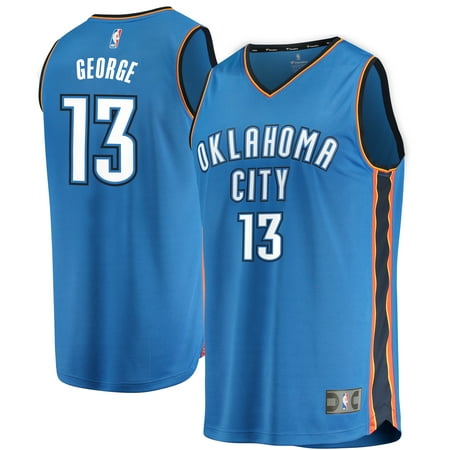 Paul George Oklahoma City Thunder Fanatics Branded Youth Fast Break Replica Jersey Blue - Icon