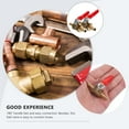 thumbnail image 4 of 2 Pcs Brass Ball Valve Hose Shut off Handle Copper Plumbing Fittings Fuel Shutoff, 4 of 6