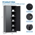 71" Locking File Storage with 2 Doors and 4