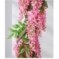 thumbnail image 5 of 3 Strands 37.8'' Silk Pink Wisteria Artificial Flowers, Fake Wisteria Floral Hanging Plant Garland, for Home Decor, Party, Floor Vase, Balcony, Wedding Arrangement Decoration, 5 of 6