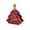 #1D-Red, variant on Christmas Tree Shaped Gift Box,Foldable Candy Treat Box with Faux Leather Handle,Red Cardboard Party Favor Box for Xmas Presents and Holiday Gifts