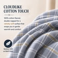 thumbnail image 3 of Ruvanti Flannel Sheets Full Size 4 Pcs - 100% Cotton Double Brushed Bed Sheets, Deep Pockets 16 Inches, All Seasons Breathable, Extra Soft & Comfy Full Size Sheets Set, Everytime, 3 of 8