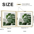 thumbnail image 2 of 12x12 Floating Frames Set of 2, Double Plexiglass Picture Frame, Made of Solid Wood Display Any Size Photo up to 12x12, Wall Mount or Tabletop Standing,Natural Wood, 2 of 9