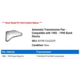 thumbnail image 2 of Automatic Transmission Pan - Compatible with 1985 - 1990 Buick Electra 1986 1987 1988 1989, 2 of 2