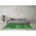 thumbnail image 3 of Ahgly Company Indoor Rectangle Oriental Emerald Green Industrial Area Rugs, 5' x 8', 3 of 4