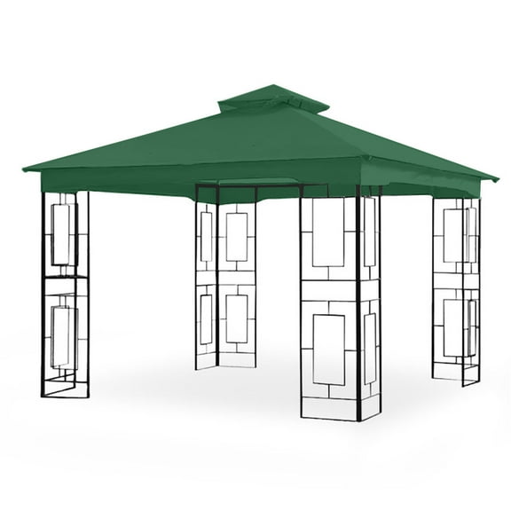 Garden Winds Replacement Canopy Top Cover for the Garden Treasures Geo Gazebo - Green