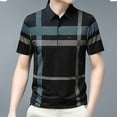 thumbnail image 4 of POTETI Polo Shirts for Men Big And Tall Casual Collared Short Sleeve Shirts Summer Striped Tops, 4 of 4