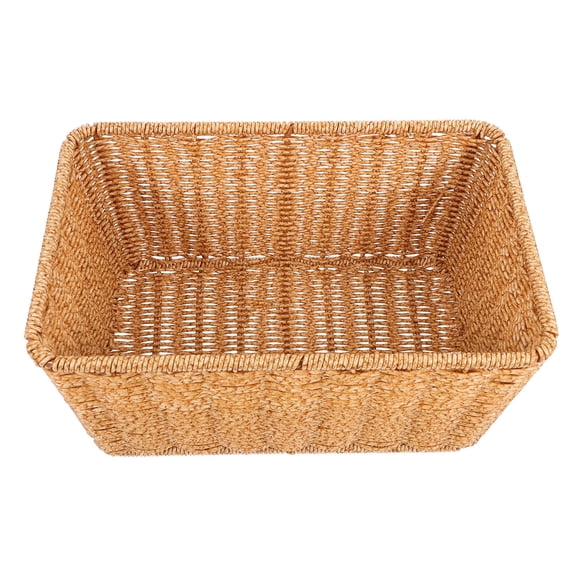 BESTYASH Tall Narrow Woven Basket Light Brown for Kitchen Storage and Organization, and Stylish 1 Set