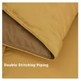 thumbnail image 6 of saney 3-Piece All Season Reversible Mustard Yellow Down Alternative Comforter Set - Baffle Channel Construction - 4 Corner Tab - 100% Bonded Filling - Breathable & Wrinkle Resistant Bedding Set, 6 of 9