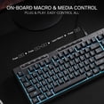 thumbnail image 3 of Teclado para juegos de membrana RGB con cable Redragon K516 Shiva TKL, 3 of 9