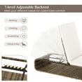 thumbnail image 2 of Gymax Chaise Longue avec Dossier Réglable, Coussin et Rangement pour l'Extérieur, 2 of 4