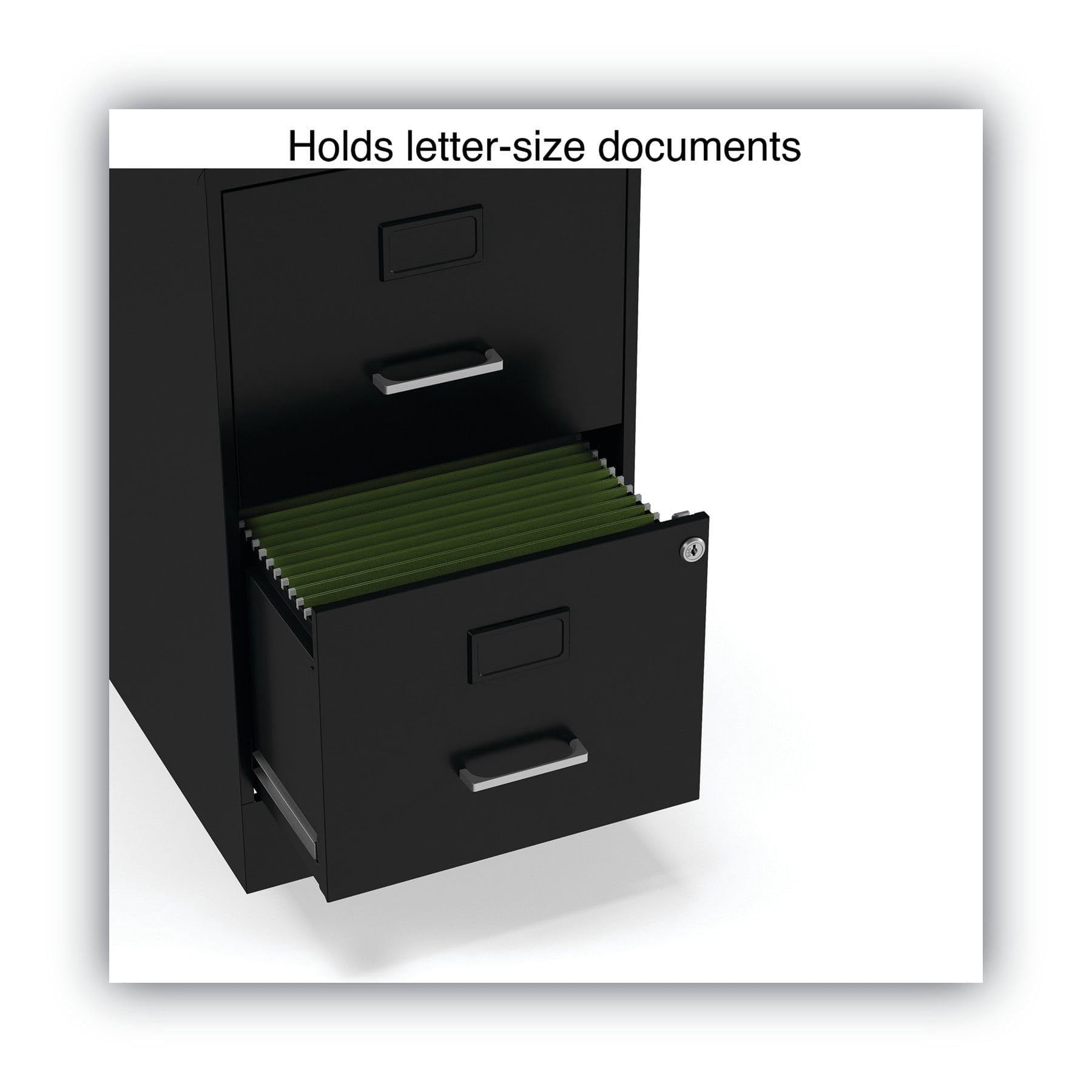 Alera Soho 2 File-Drawer Vertical Standard File Cabinet Letter Size Lockable 24.1"H x 14"W x 18"D