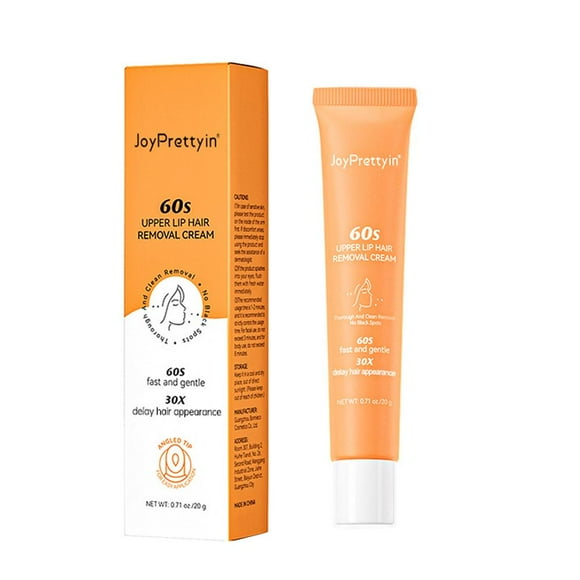 Gentle Facial Hair Removal Cream for Women, Painless Depilatory Formula for Upper Lips, Cheeks & Chin, Sensitive Skin Friendly, Quick & Effective
