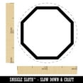 thumbnail image 2 of Octagon Border Outline Self-Inking Rubber Stamp Ink Stamper - Sky Blue Ink - Medium 1 Inch, 2 of 7