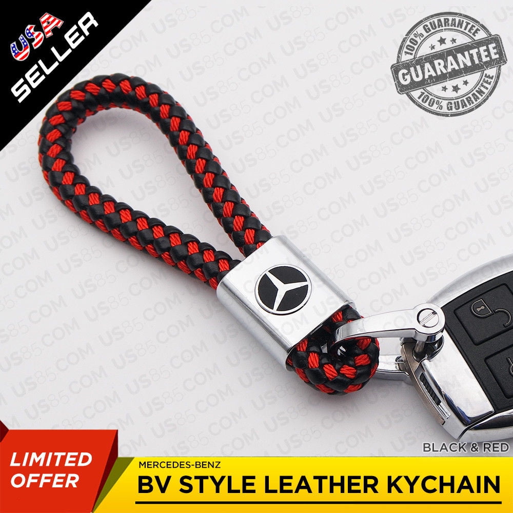 Universal Spiderman Emblem Key Chain Ring BV Calf Black Leather Gift Decoration 