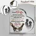 thumbnail image 2 of To My Wife from Husband Heart Shaped Acrylic Plaque Desktop Home Decor, I Love You Romantic Gifts Girlfriend lover Women Gifts Acrylic Keepsake Ornament for Living Room, Bedroom Valentines Day, 2 of 7