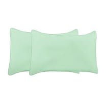 BedDecor 100% Egyptian Cotton 600TC 2PC Pillow Case Solid Aqua Blue Queen