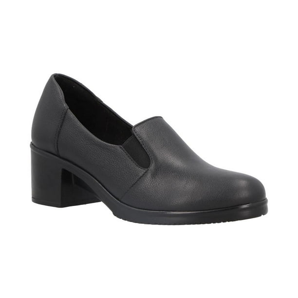 Mocasin Mujer Vicenza Piel Conform Formal Tacon Bajo Comodo Ligero negro 23.5 Vicenza 14503