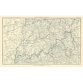 thumbnail image 2 of Bien 24x16 Gold Ornate Wood Framed with Double Matting Museum Art Print Titled - Illinois Indiana Kentucky Ohio - Bien 1894, 2 of 4