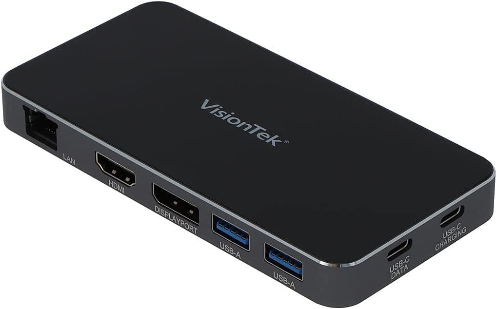 VisionTek VT400 Dual Display USB-C Docking Station with Power Passthrough - HDMI, DP Port - 901469