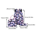 thumbnail image 2 of Mochila para ordenador portátil con bolsa de almuerzo y estuche para lápices, conjunto de mochila escolar multifuncional para niños de primaria y secundaria, 3 uds., 2 of 5