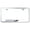 Chrome, variant on Cadilac V Laser Etched Logo Cut-Out License Plate Frame (Chrome)