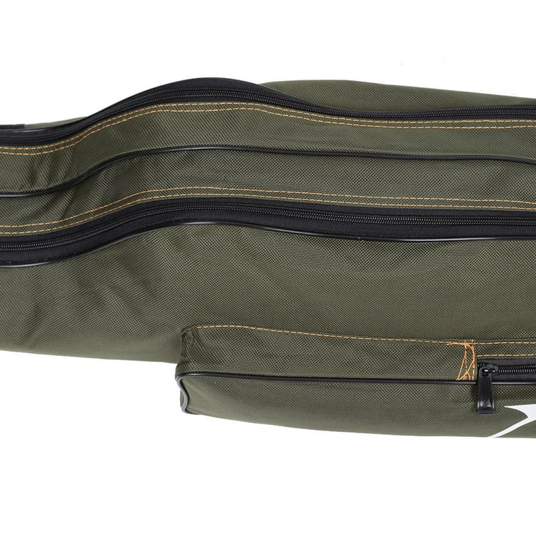 FDDL Two/Three 4Ft/4.2Ft/5Ft layers Portable Fishing Bag Folding Fishing Rod  Carrier Canvas Fishing Pole Tools Storage Bag Case Fishing Gear Tackle 