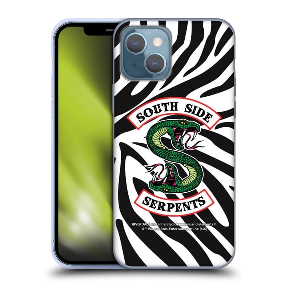 Head Case Designs Officially Licensed Riverdale South Side Serpents Zebra Logo Soft Gel Case Compatible with Apple iPhone 13