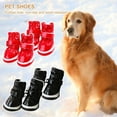 thumbnail image 3 of SPRING PARK 4Pcs Puppy Dogs Solid  Colors Anti-Slip Waterproof Rubber Rain Shoes Boots Paws Cover, 3 of 8
