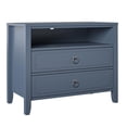 thumbnail image 3 of Novogratz Her Majesty 2 Drawer Nightstand, Black, 3 of 8