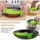 thumbnail image 4 of Clip on Strainer for Pots Pan Pasta Strainer, Silicone Food Strainer Hands-Free Pan Strainer, Clip-on Kitchen Food Strainer for Spaghetti, Pasta, Gro, 4 of 5