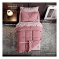 thumbnail image 3 of Set Edredón Individual + Funda De Almohada + Sábanas 7 Pzas Real Textil Malva - Rosa, 3 of 8