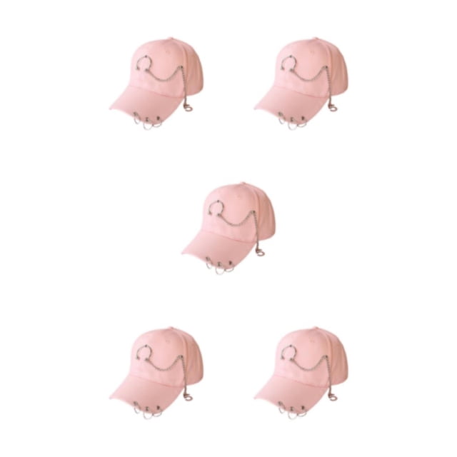 maskred Cotton Baseball Cap With Quick-drying Technology Say Goodbye To Sweat Ring Pink 5Set