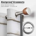 thumbnail image 2 of Outdoor Curtains for Patio Waterproof, White Wood Grain Outdoor Privacy Panels Grommet, Vintage Farmhouse Wooden Board Blackout Outside Curtains for Porch/Cabana/Pergola/Gazebo 54"x108", 2 Panels, 2 of 8