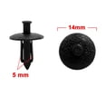 thumbnail image 2 of Unique Bargains 5pcs 5mm Hole Dia Plastic Car Door Trim Fender Rivets Retainer Clips Black, 2 of 2